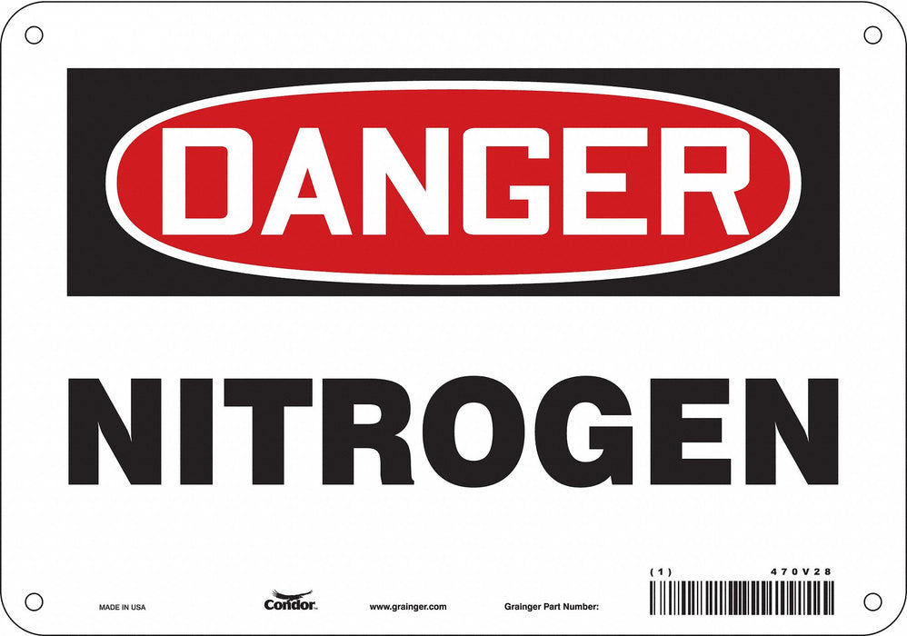 Safety Sign 7 in x 10 in Aluminum