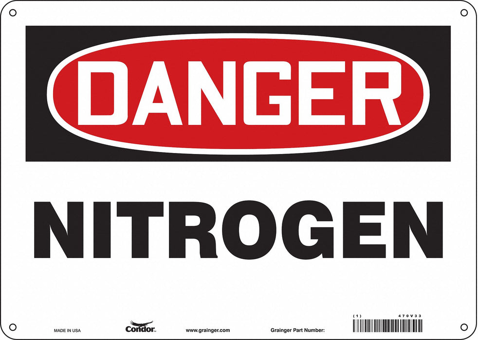 Safety Sign 10 inx14 in Polyethylene