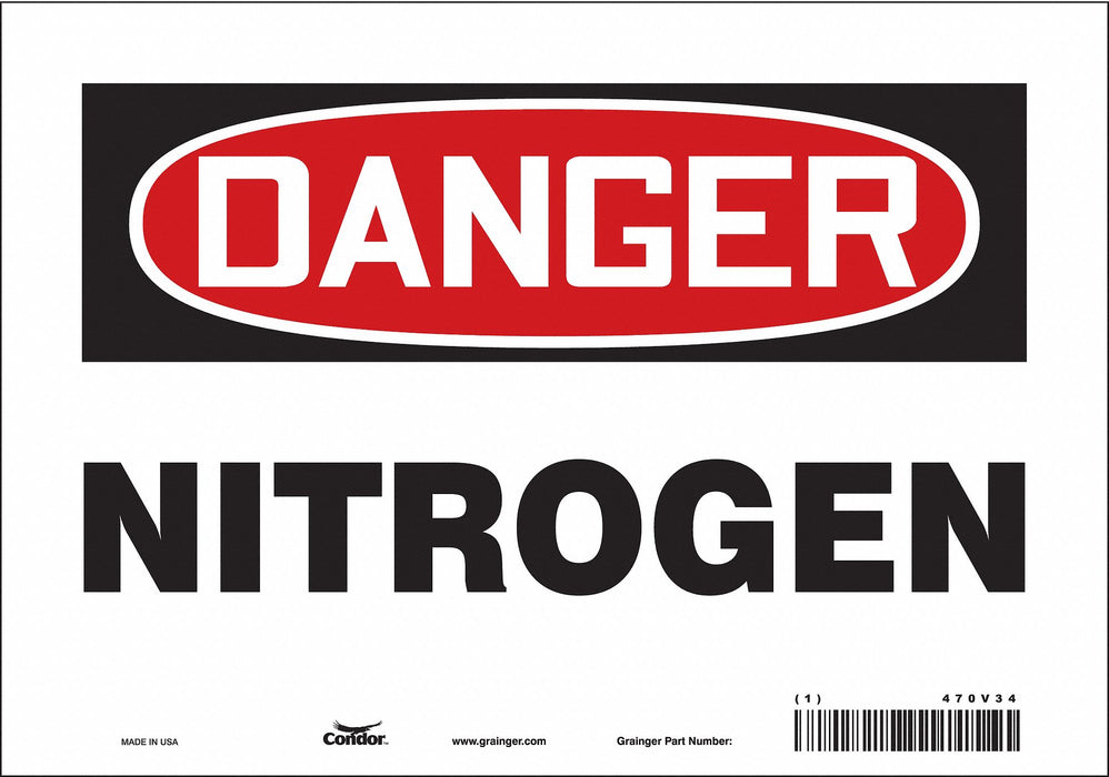 Safety Sign 7 in x 10 in Vinyl