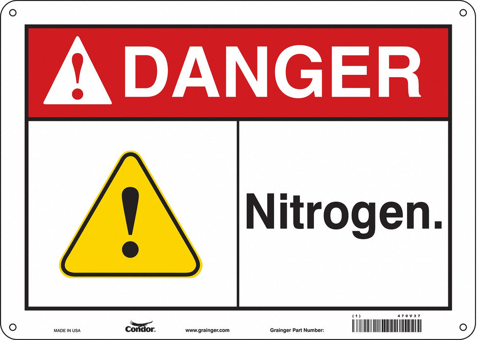 Safety Sign 10 inx14 in Aluminum