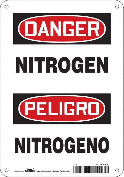 Safety Sign 10 inx7 in Aluminum