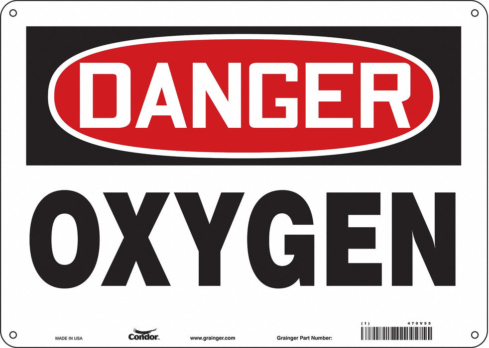 Safety Sign 10 inx14 in Aluminum