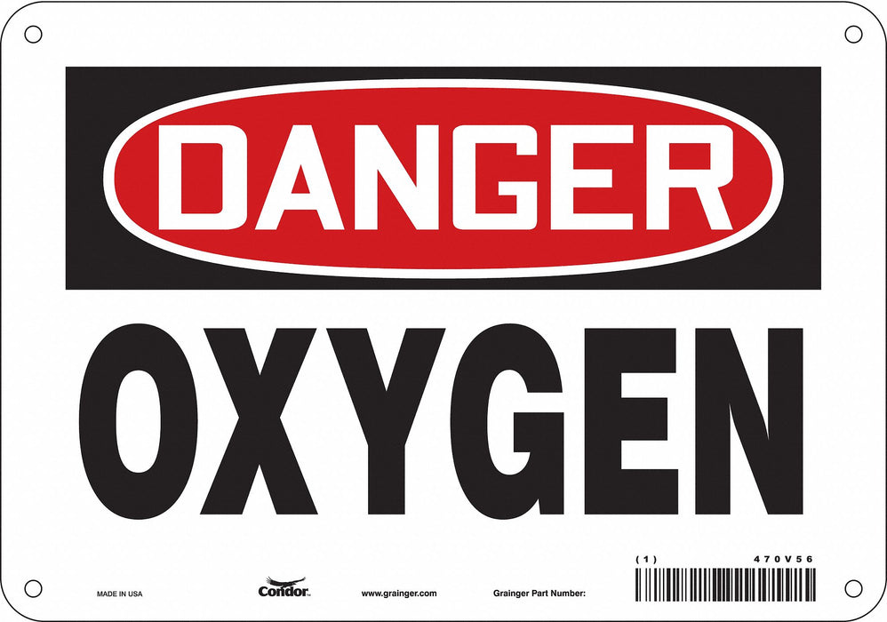 Safety Sign 7 inx10 in Polyethylene