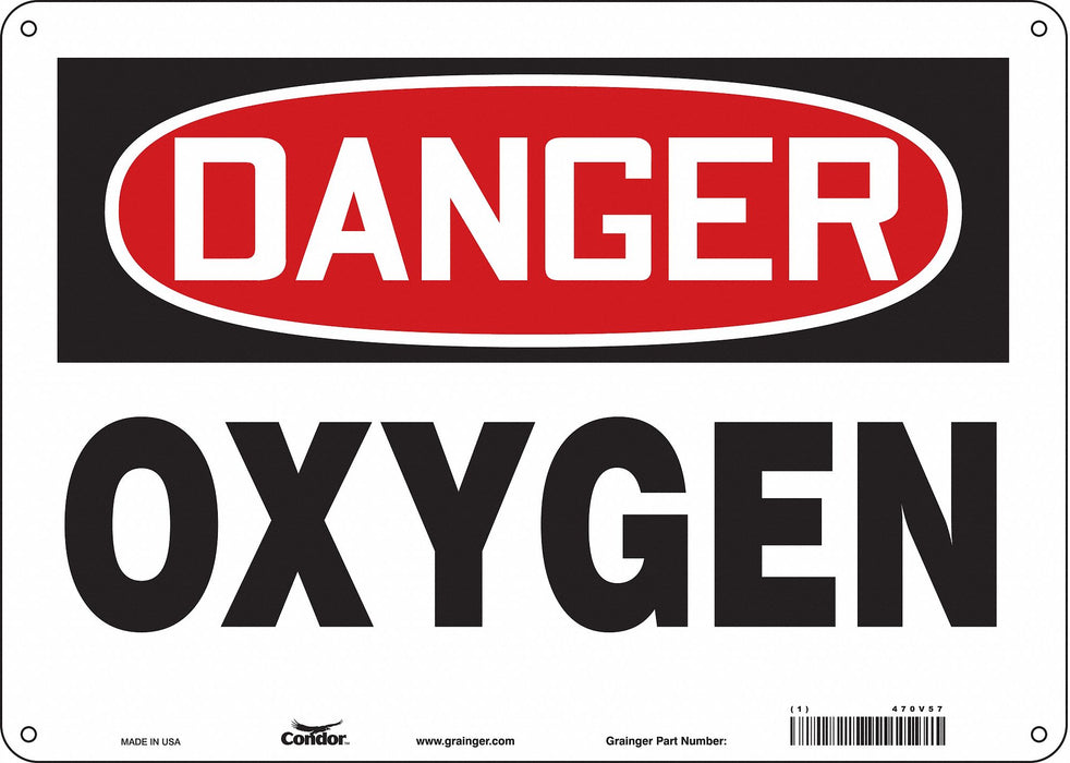 Safety Sign 10 inx14 in Polyethylene