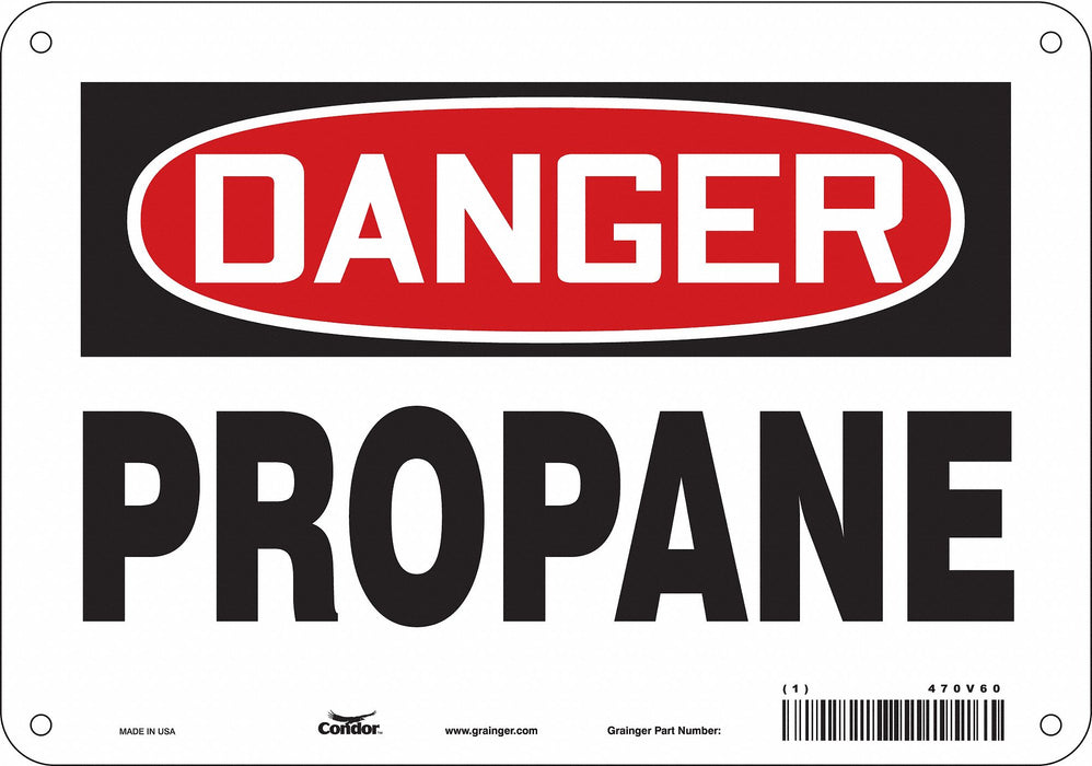 Safety Sign 7 in x 10 in Aluminum