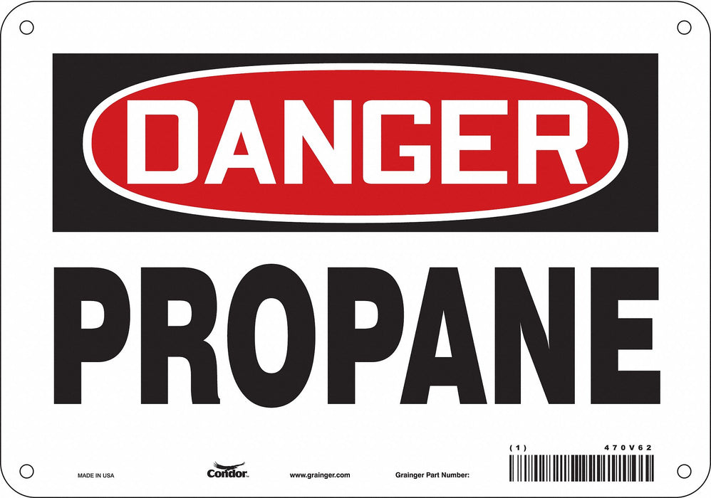Safety Sign 7 inx10 in Polyethylene