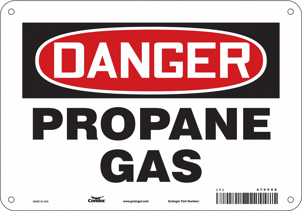 Safety Sign 7 in x 10 in Aluminum