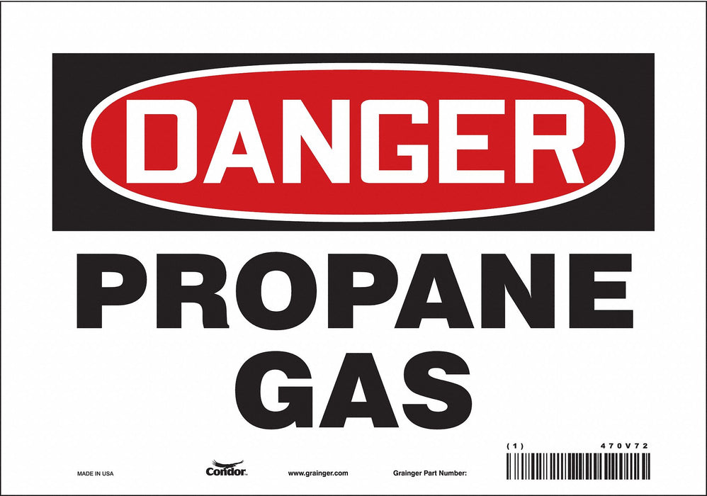 Safety Sign 7 in x 10 in Vinyl