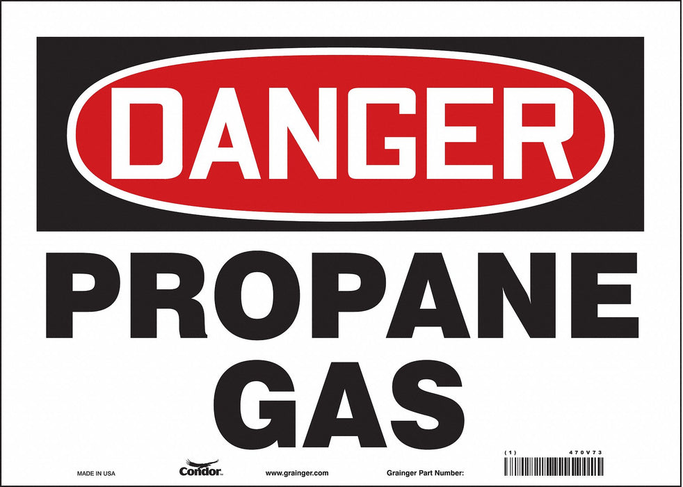 Safety Sign 10 inx14 in Vinyl