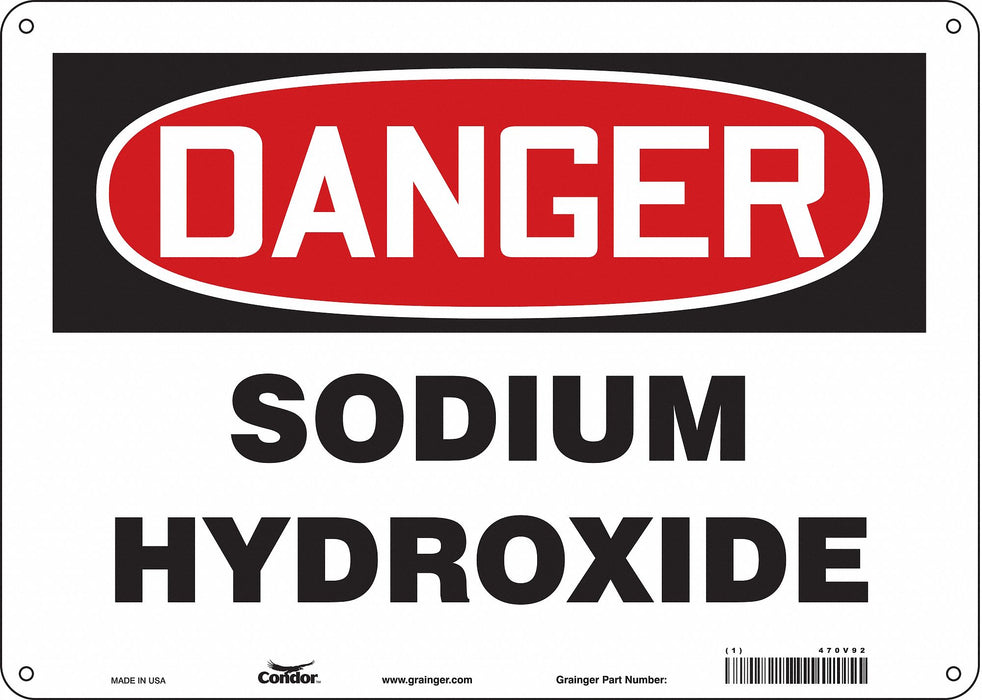 Safety Sign 10 inx14 in Aluminum