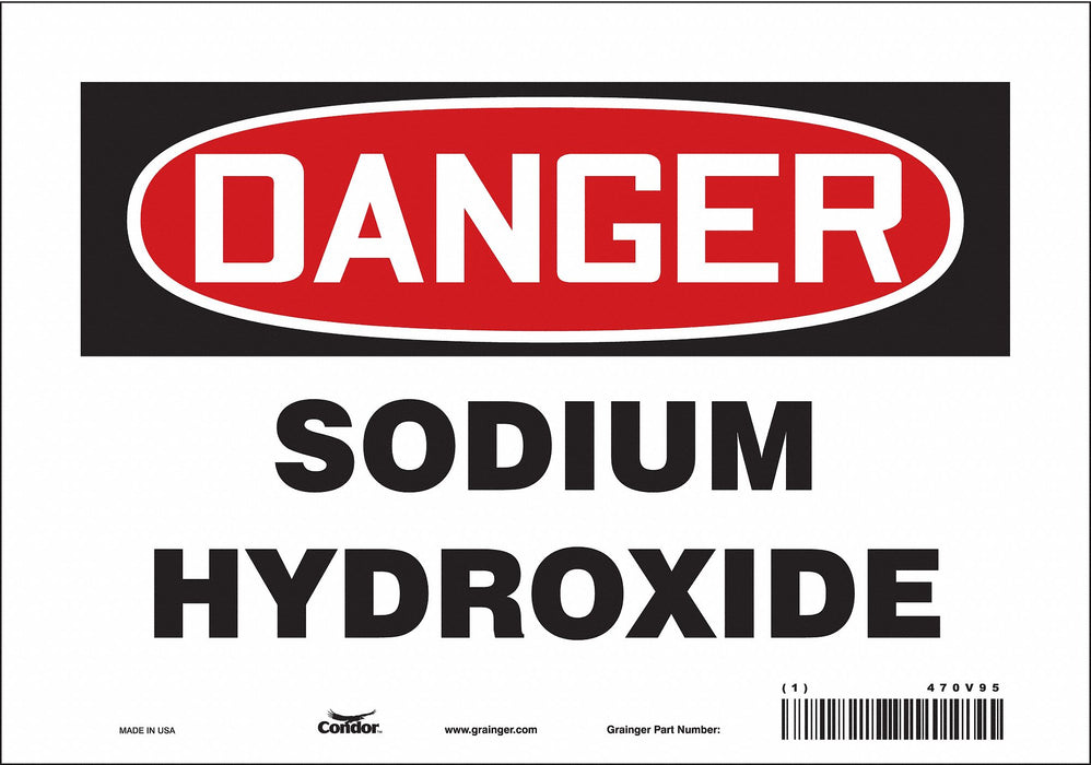 Safety Sign 7 inx10 in Vinyl