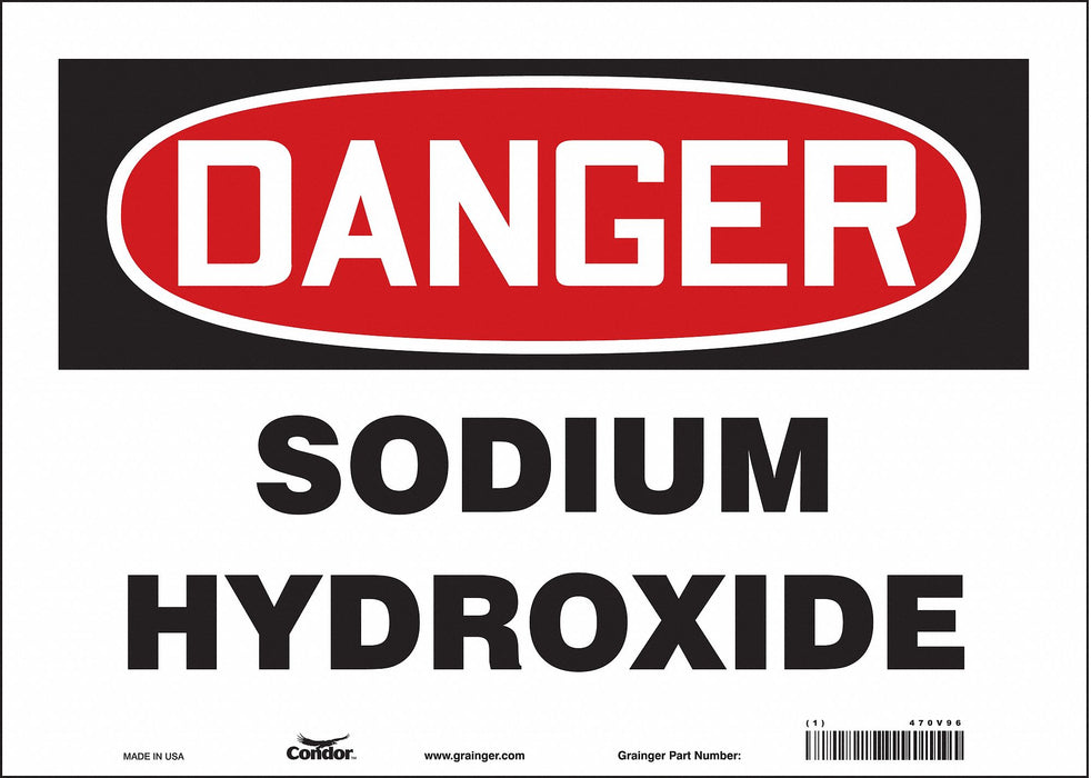 Safety Sign 10 inx14 in Vinyl