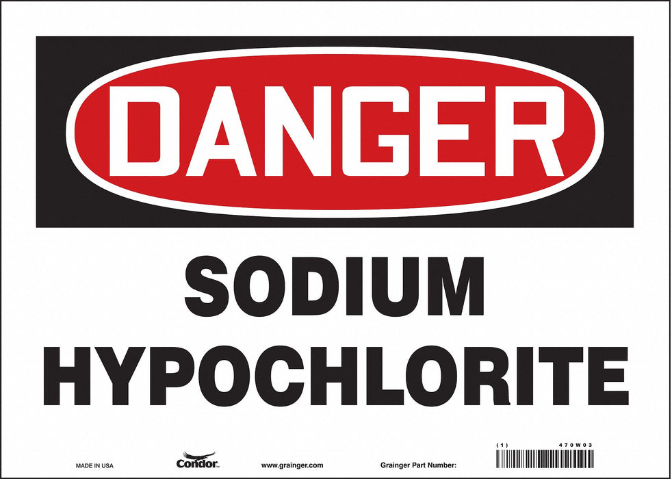 Safety Sign 10 inx14 in Vinyl