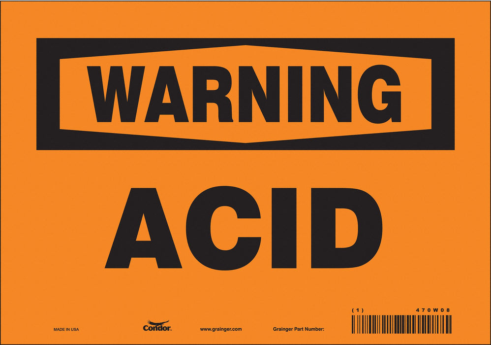 Safety Sign 7 inx10 in Vinyl