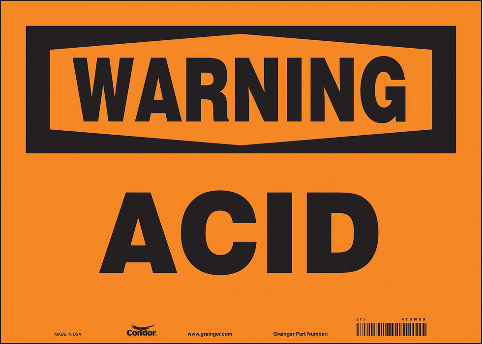 Safety Sign 10 in x 14 in Vinyl