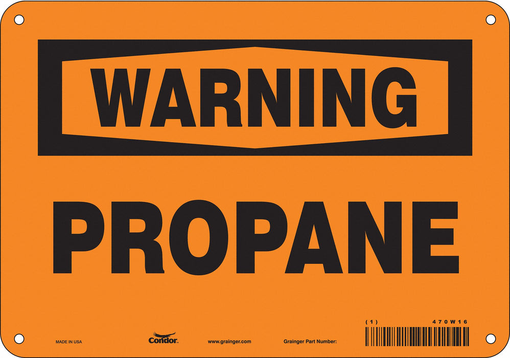 Safety Sign 7 in x 10 in Aluminum