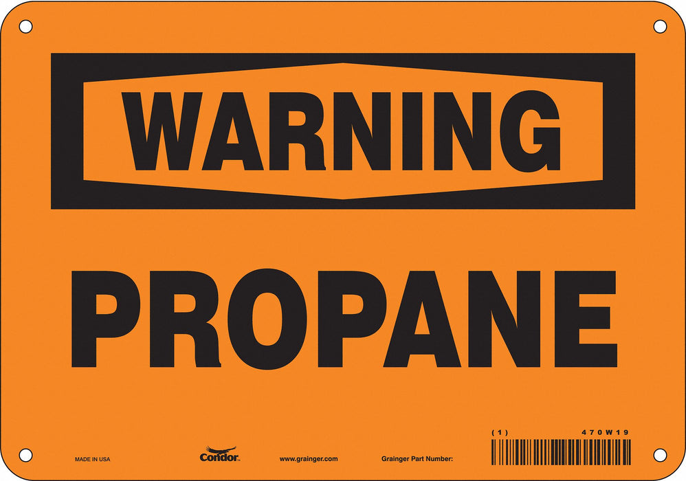 Safety Sign 7 inx10 in Polyethylene
