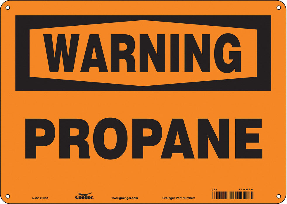 Safety Sign 10 in x 14 in Polyethylene