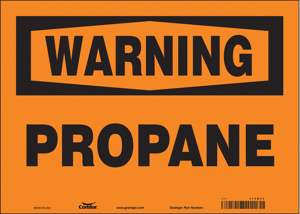 Safety Sign 10 inx14 in Vinyl