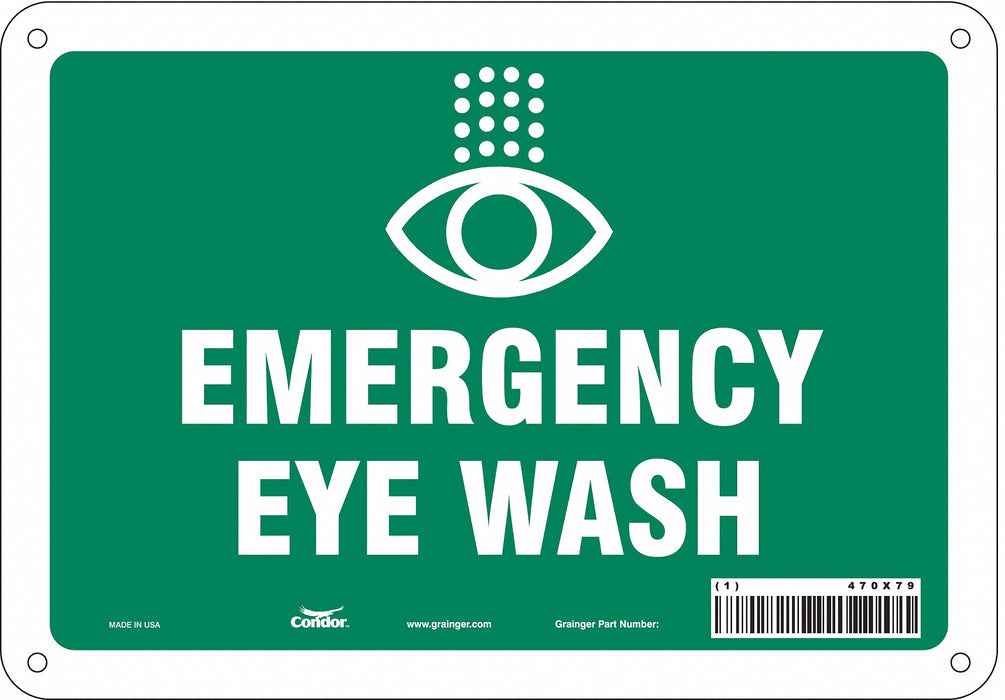 Safety Sign 7 in x 10 in Aluminum