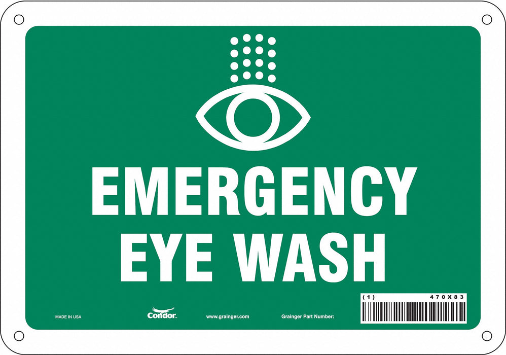 Safety Sign 7 in x 10 in Polyethylene
