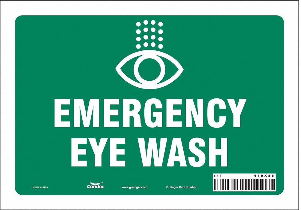 Safety Sign 7 in x 10 in Vinyl