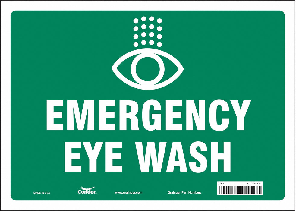 Safety Sign 10 in x 14 in Vinyl