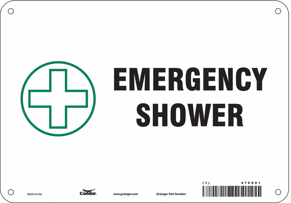 Safety Sign 7 in x 10 in Aluminum