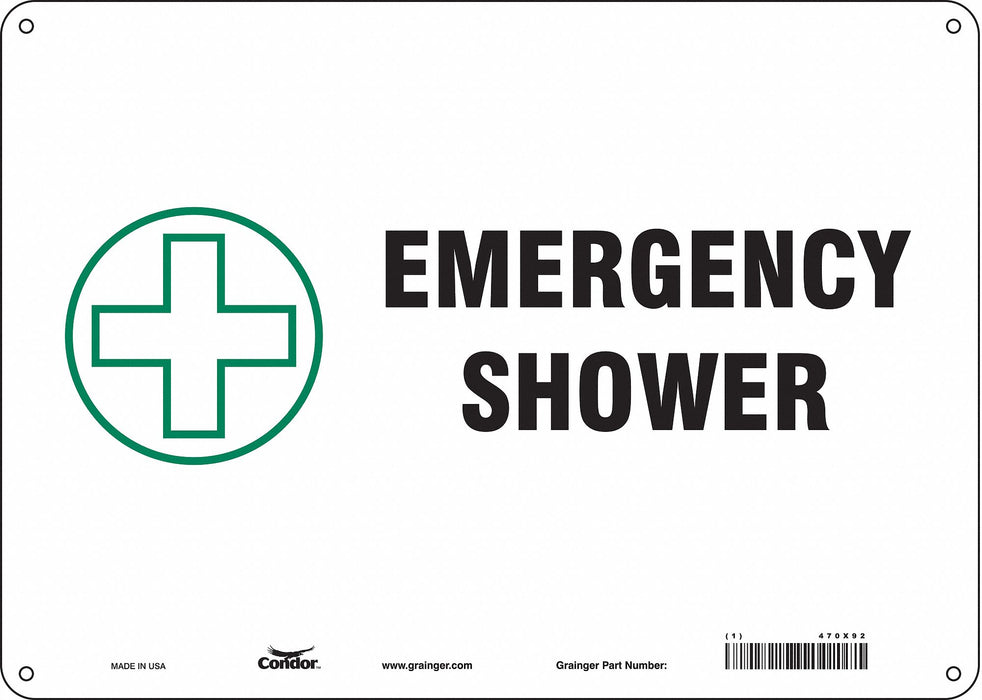 Safety Sign 10 in x 14 in Aluminum