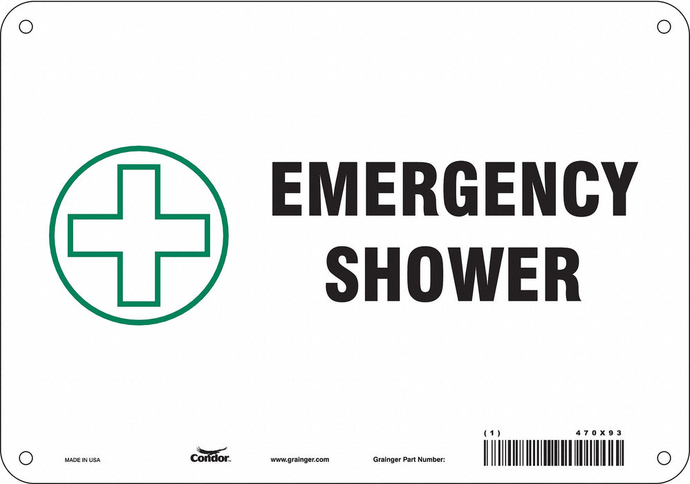 Safety Sign 7 in x 10 in Polyethylene