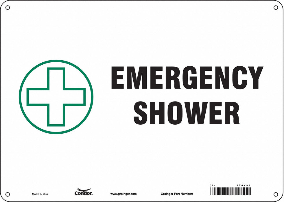Safety Sign 10 in x 14 in Polyethylene