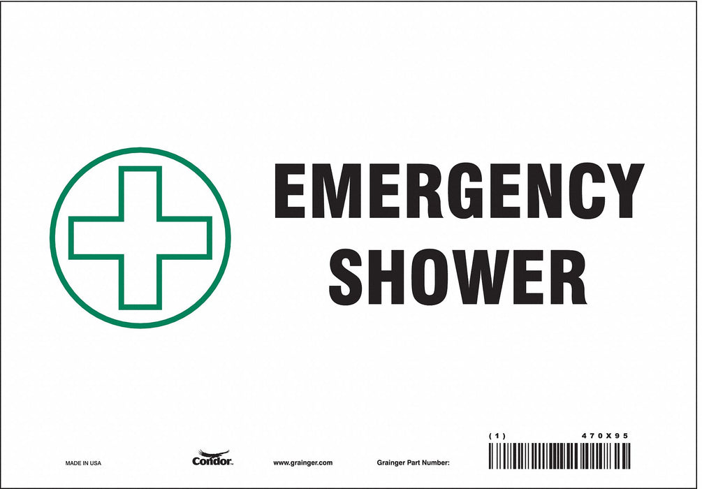 Safety Sign 7 in x 10 in Vinyl
