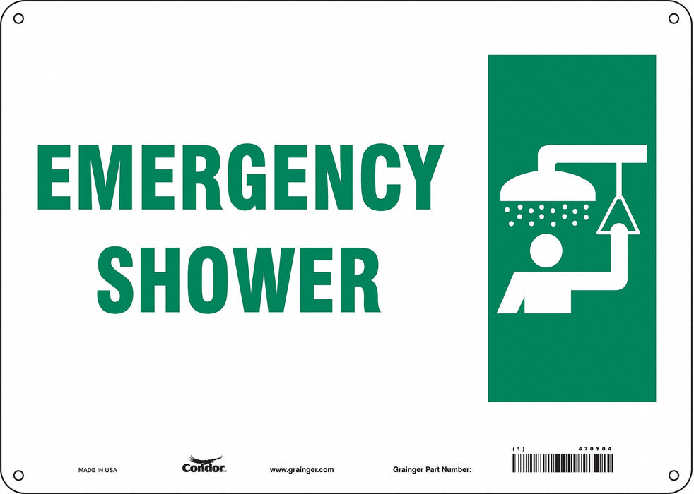 Safety Sign 10 in x 14 in Polyethylene