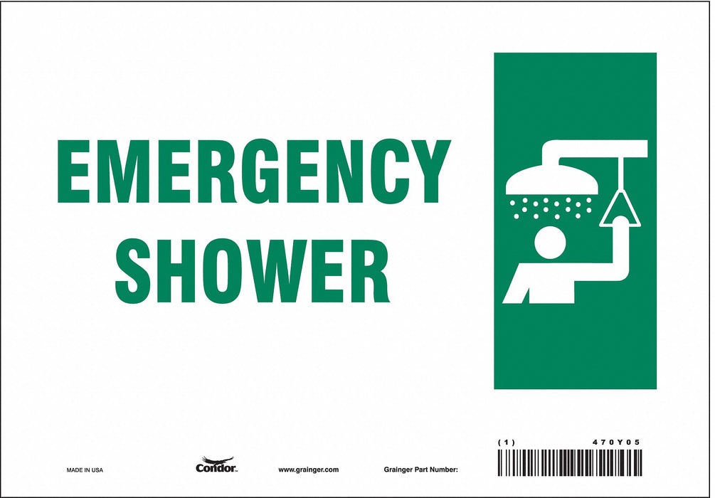 Safety Sign 7 in x 10 in Vinyl