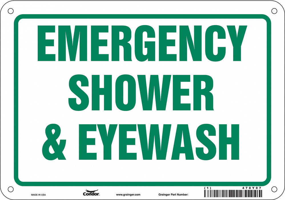 Safety Sign 7 in x 10 in Aluminum