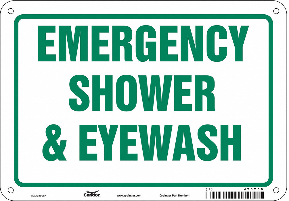 Safety Sign 7 in x 10 in Polyethylene