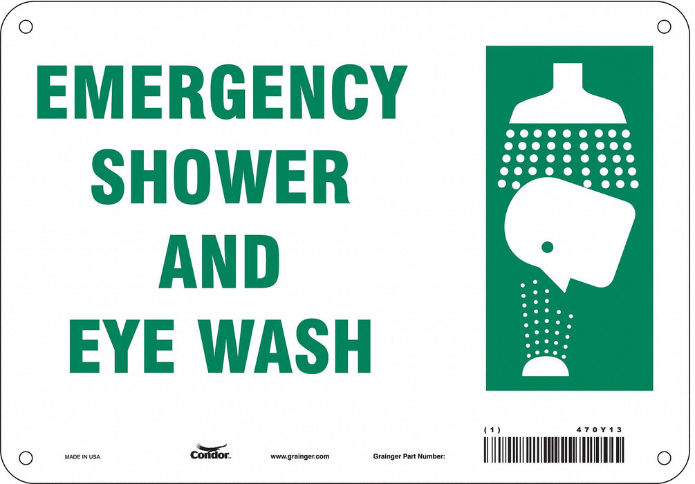 Safety Sign 7 in x 10 in Aluminum