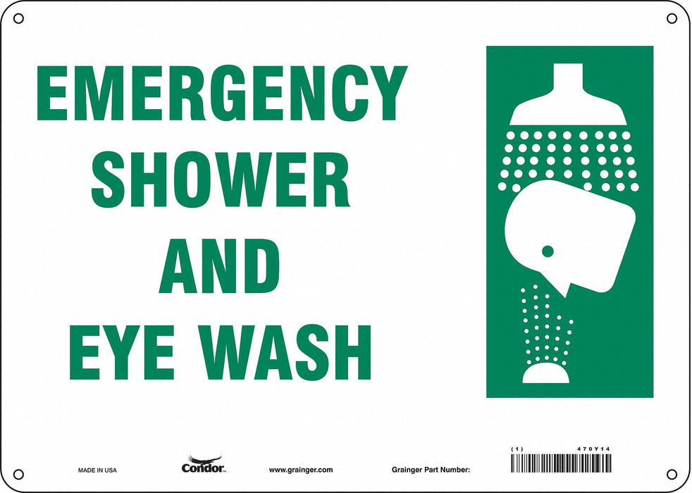 Safety Sign 10 in x 14 in Aluminum