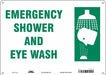 Safety Sign 10 in x 14 in Polyethylene