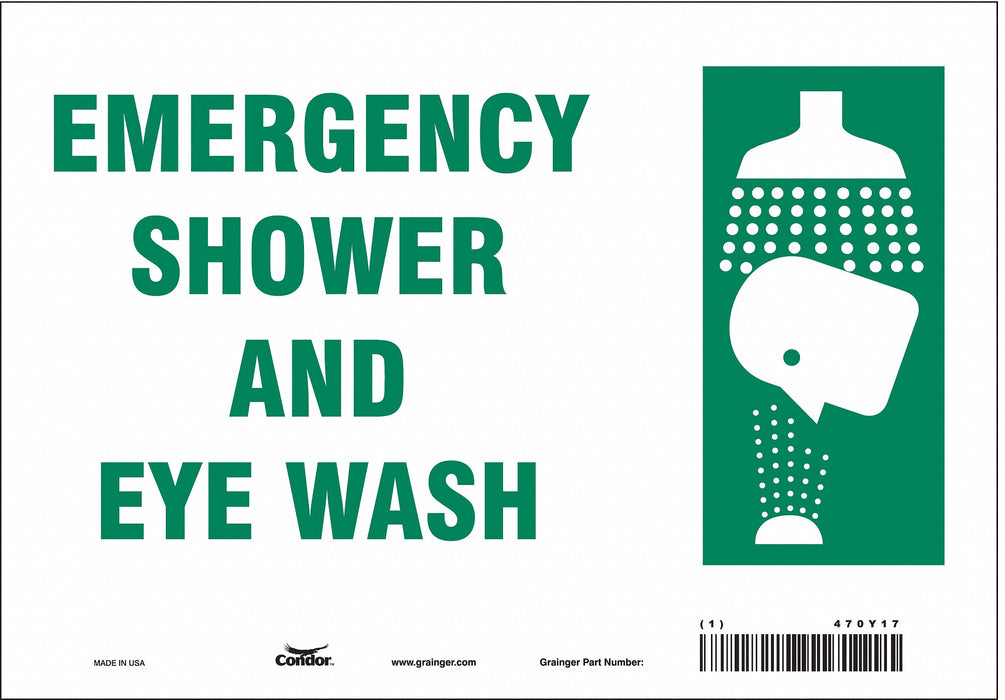 Safety Sign 7 in x 10 in Vinyl