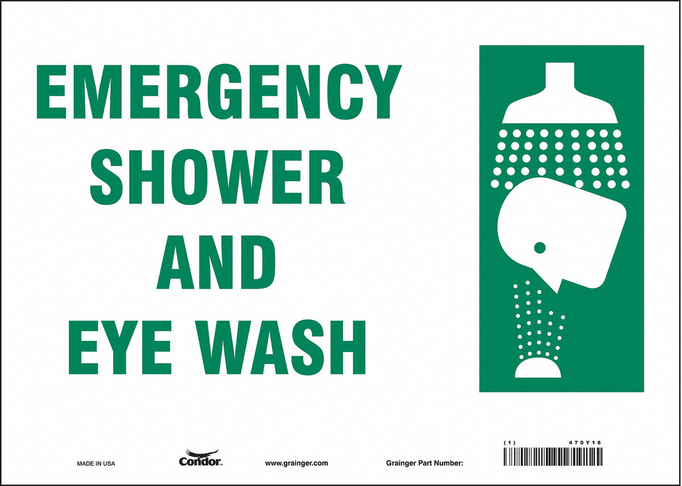 Safety Sign 10 in x 14 in Vinyl