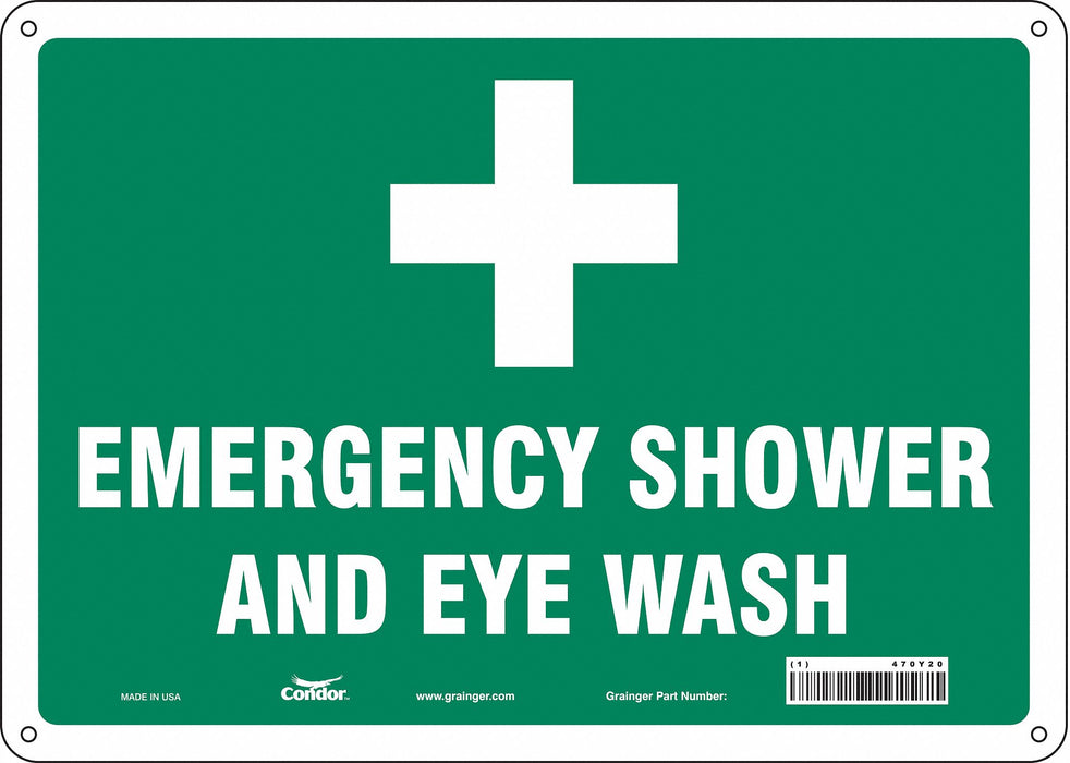 Safety Sign 10 in x 14 in Aluminum
