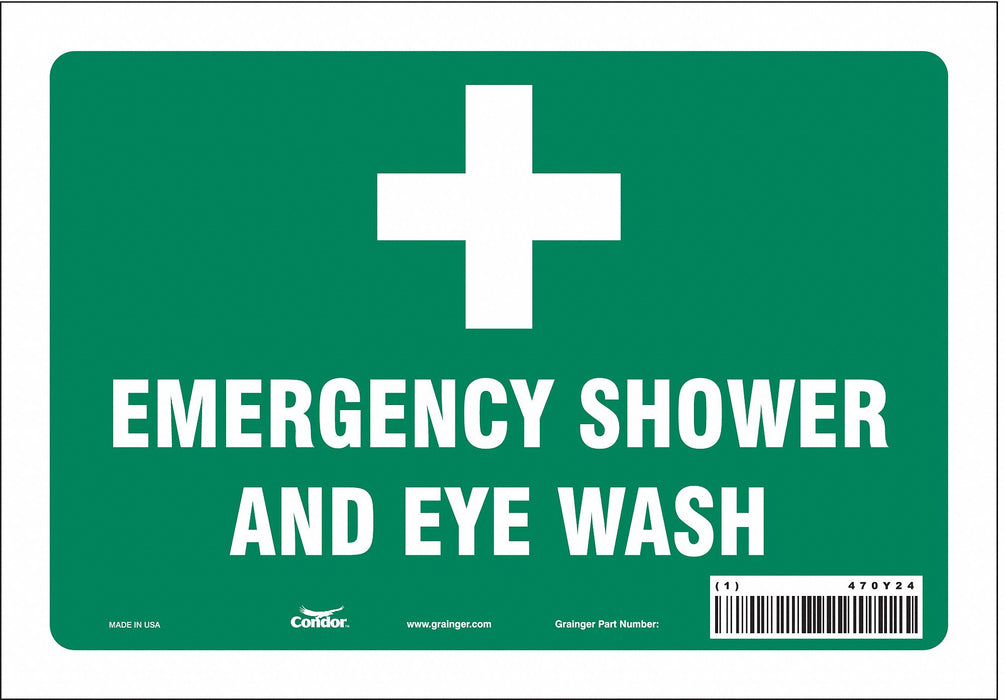 Safety Sign 7 in x 10 in Vinyl