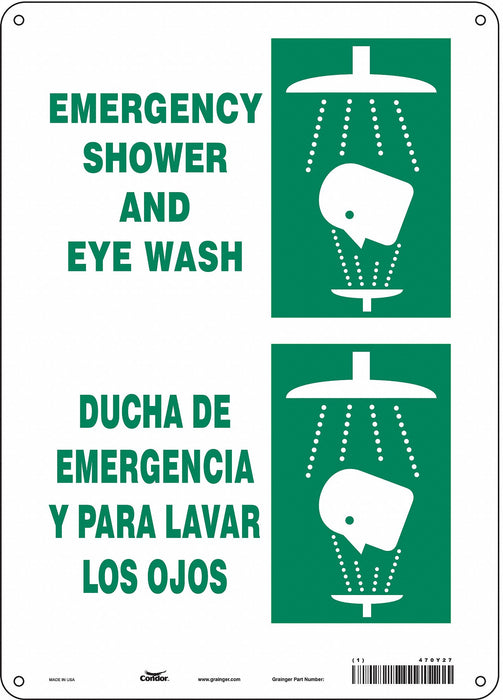 Safety Sign 14 in x 10 in Aluminum