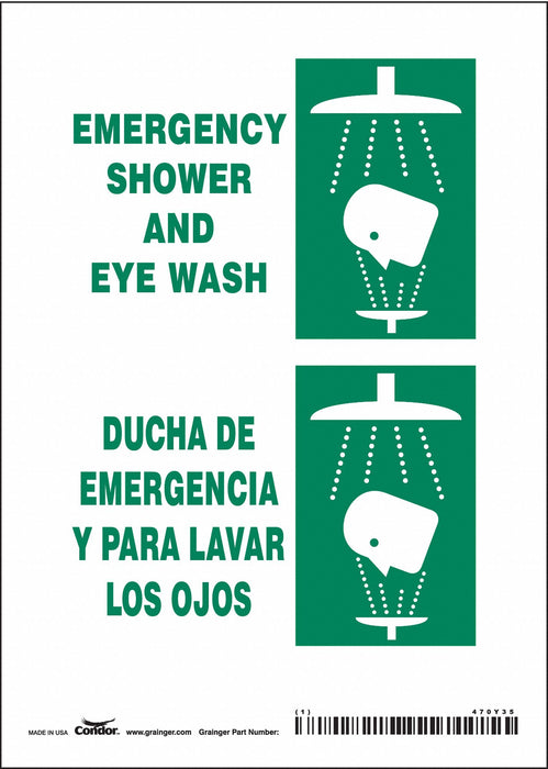 Safety Sign 7 in x 5 in Vinyl
