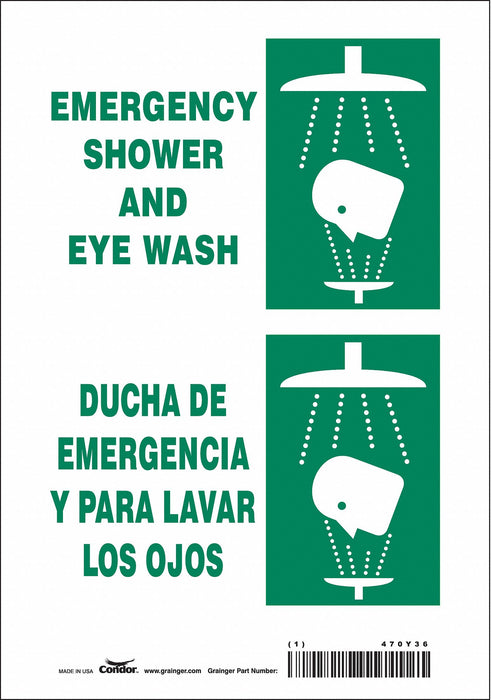 Safety Sign 10 in x 7 in Vinyl