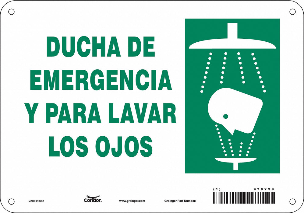 Safety Sign 7 in x 10 in Aluminum