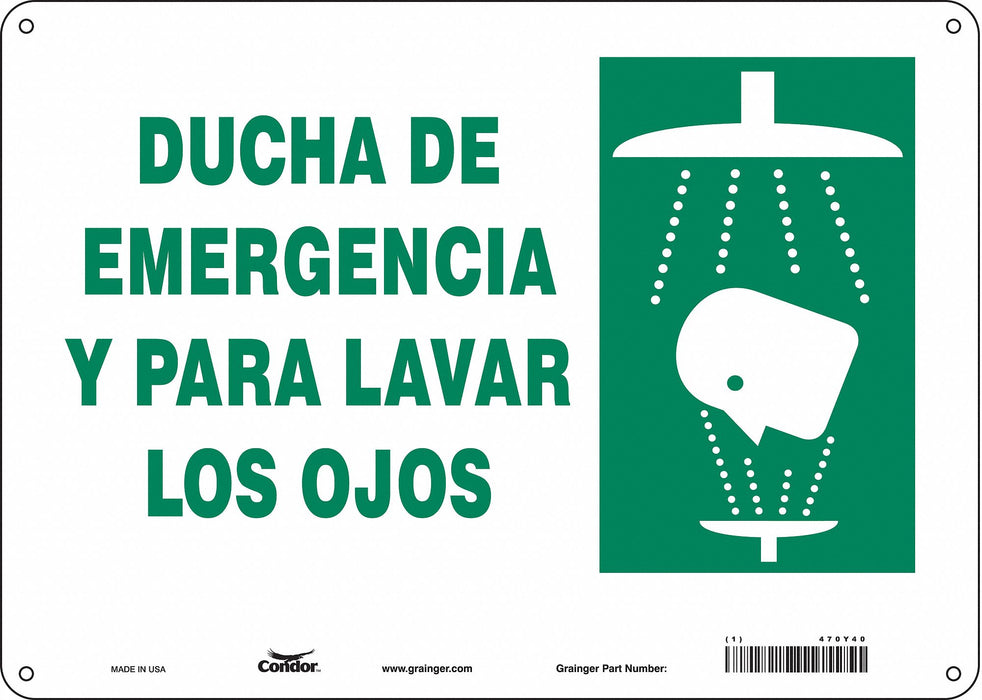 Safety Sign 10 in x 14 in Aluminum