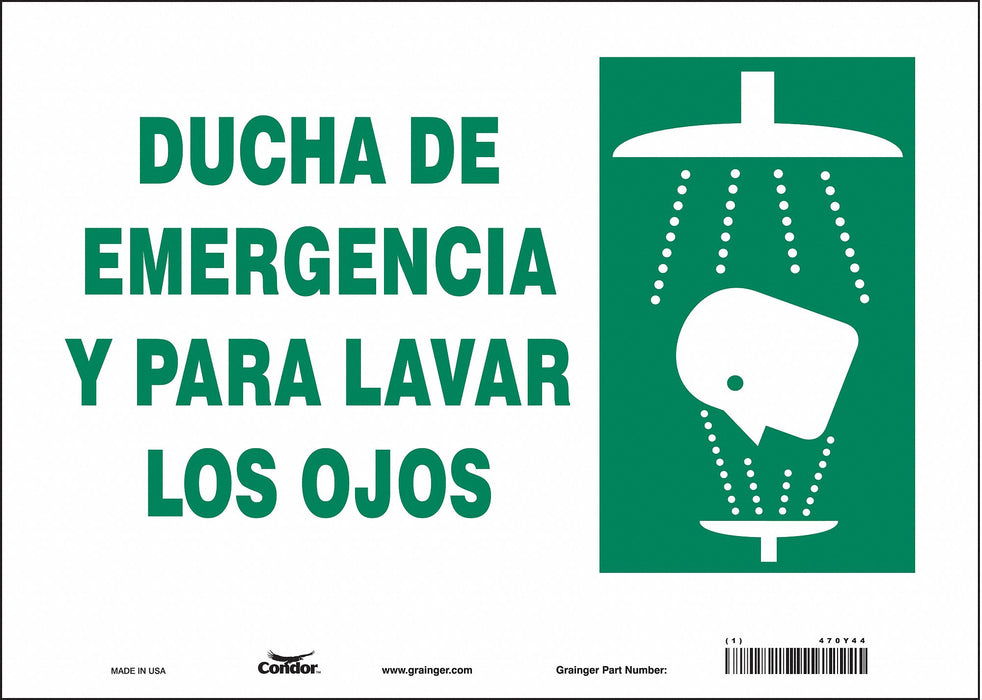 Safety Sign 10 in x 14 in Vinyl