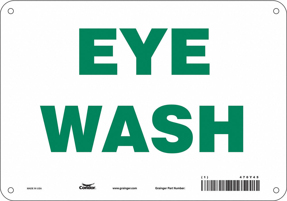 Safety Sign 7 in x 10 in Aluminum